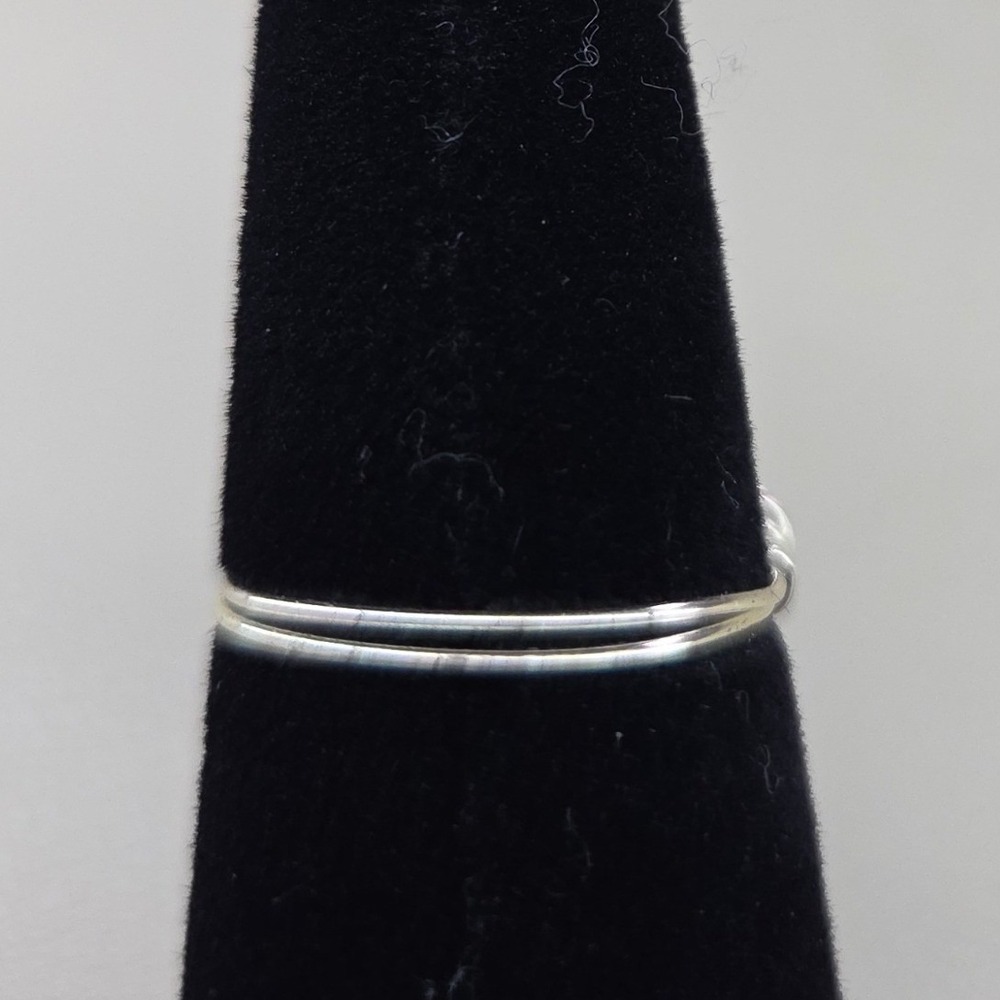 Handmade Wire Wrapped Jasper Ring Silver Tone Size 8 Artisan Jewelry - Picture 4 of 8